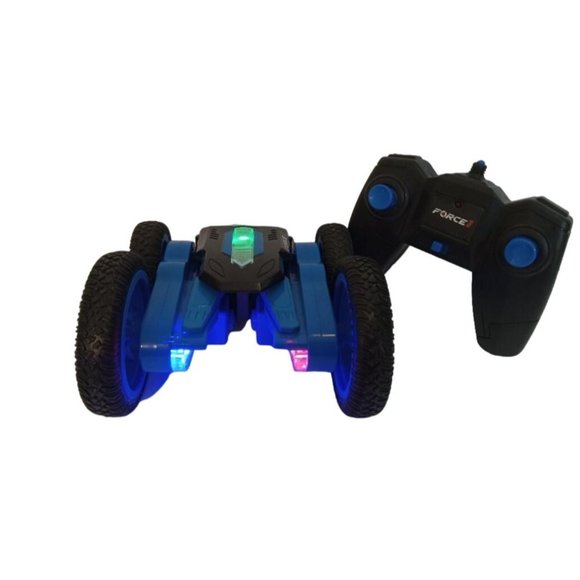 Force1 Tornado Remote Control Car Red Blue LED Lights Up Double Sided RC 4WD - Picture 2 of 4